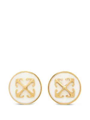 Off-White Mini Arrow Earrings | Gold | FARFETCH