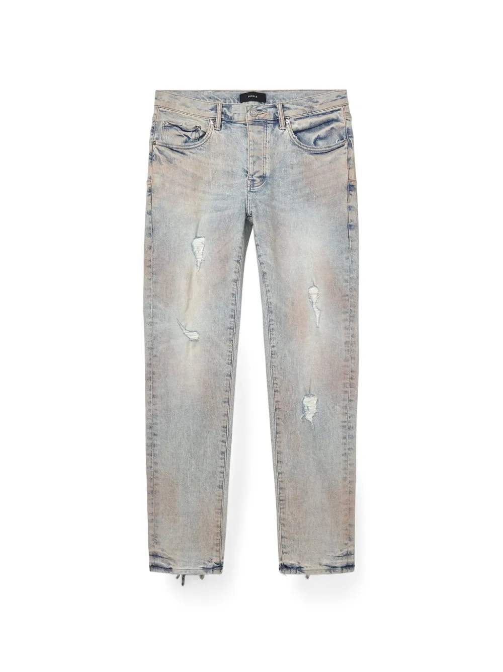 Purple Brand P001 Pink Mud distressed jeans Blauw