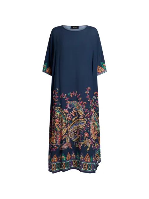 ETRO paisley-print silk dress