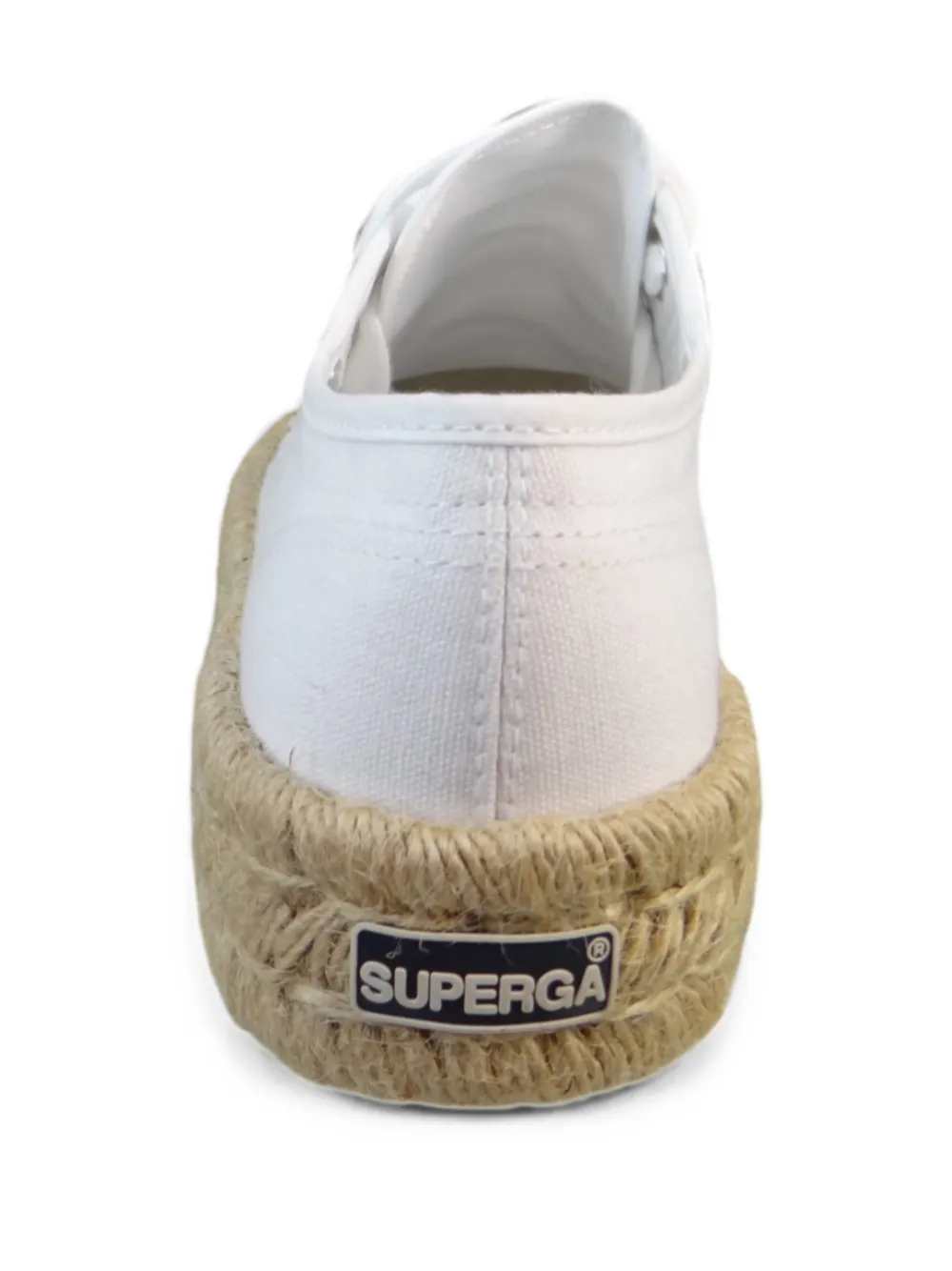 Superga braided-sole lace-up sneakers Wit