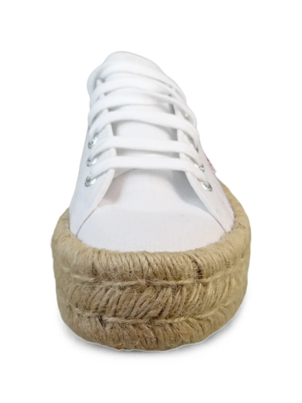 Superga braided-sole lace-up sneakers Wit