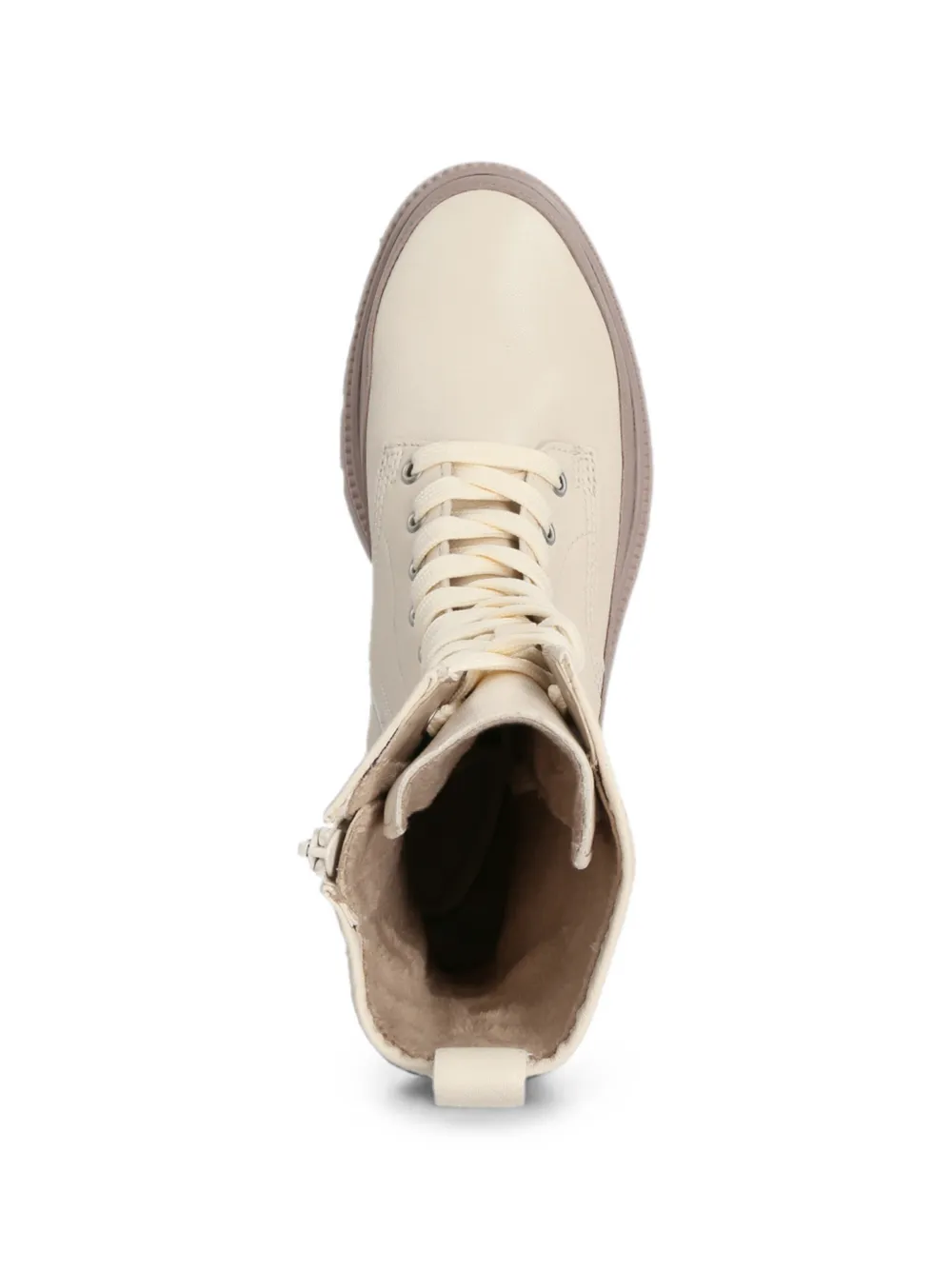 GABOR lace-up platform boots Beige