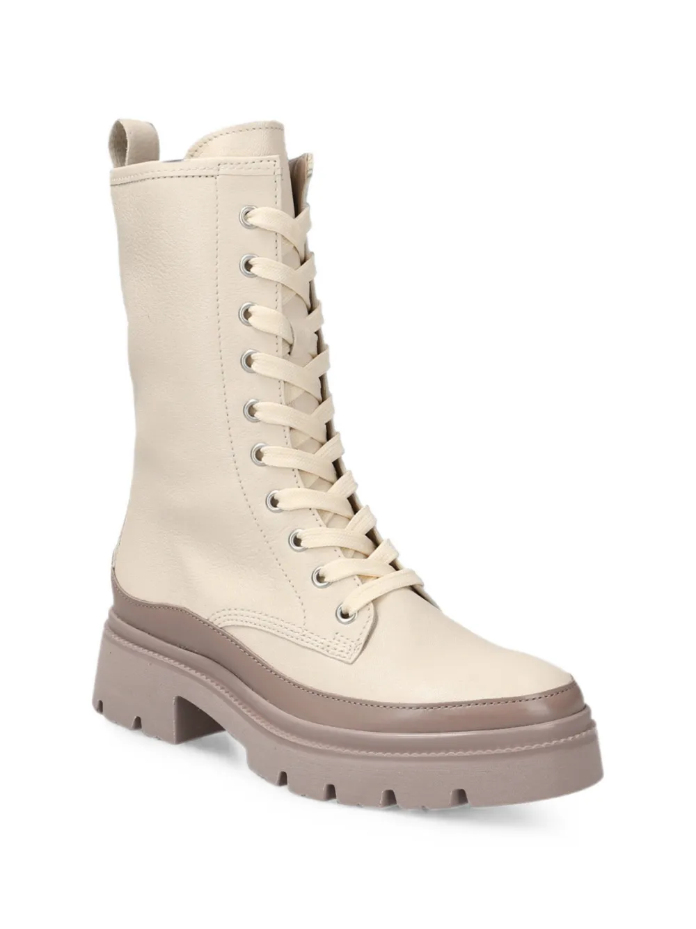 GABOR lace-up platform boots Beige