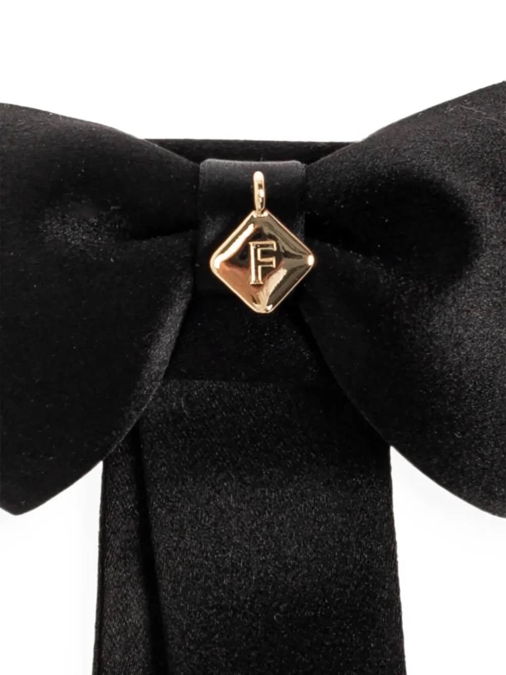 Ferragamo Haarspeld met strikdetail en logobedel Zwart
