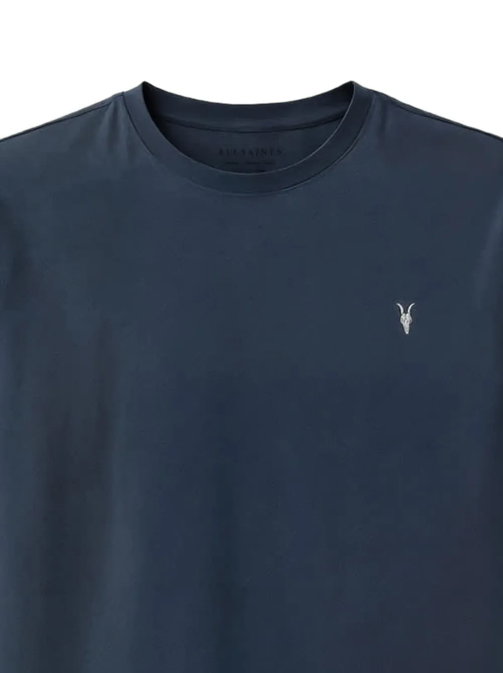 AllSaints Tonic T-shirt met lange mouwen en ramskull-borduurwerk Blauw