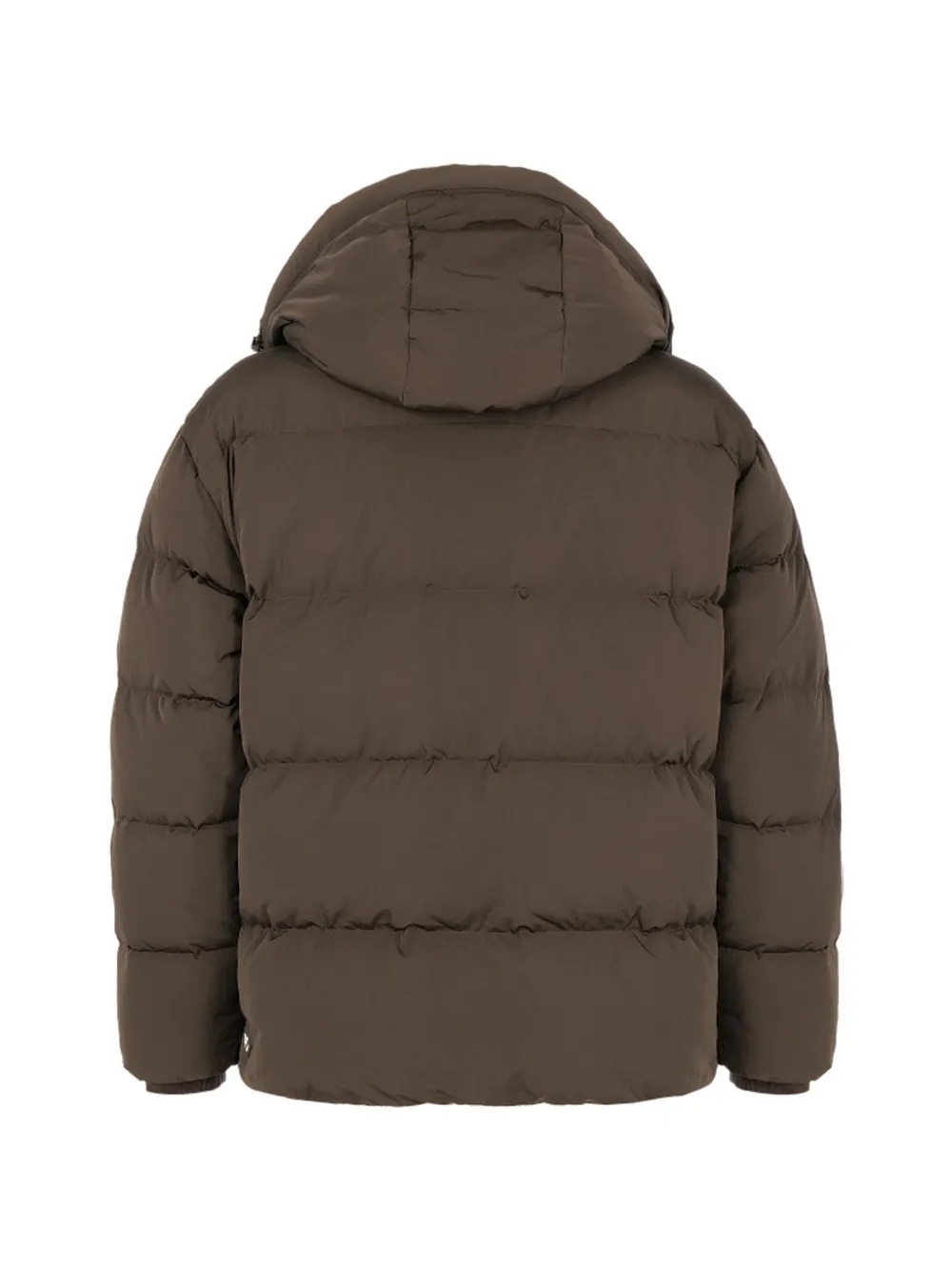 Emporio Armani Gewatteerd jack met capuchon Bruin