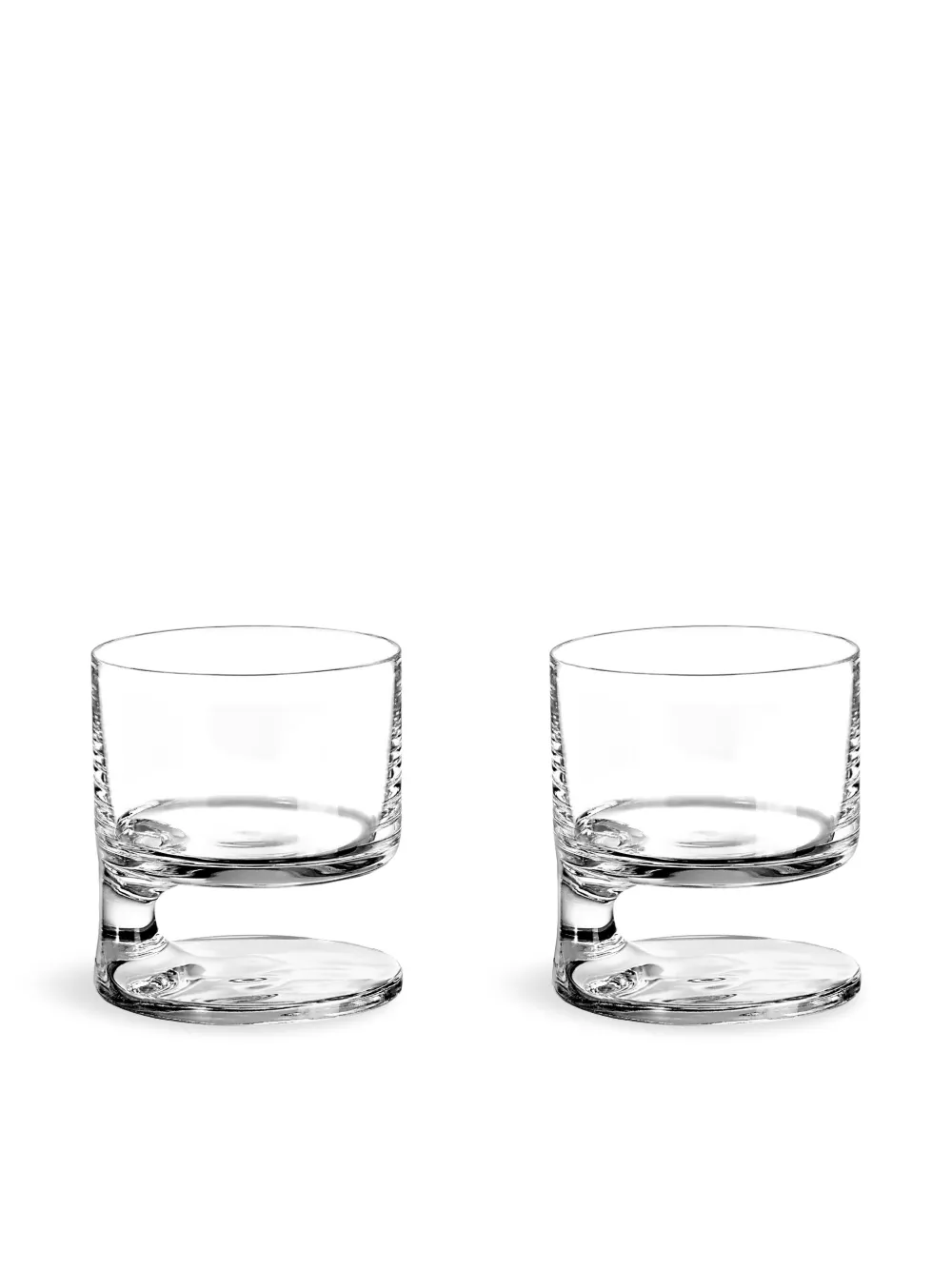 Arnolfo di Cambio Smoke asymmetrical tumbler glasses - Nude