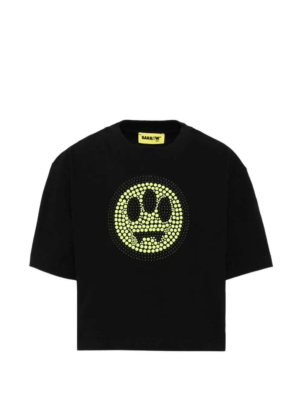 Barrow kids embellished logo-print T-shirt - Nero