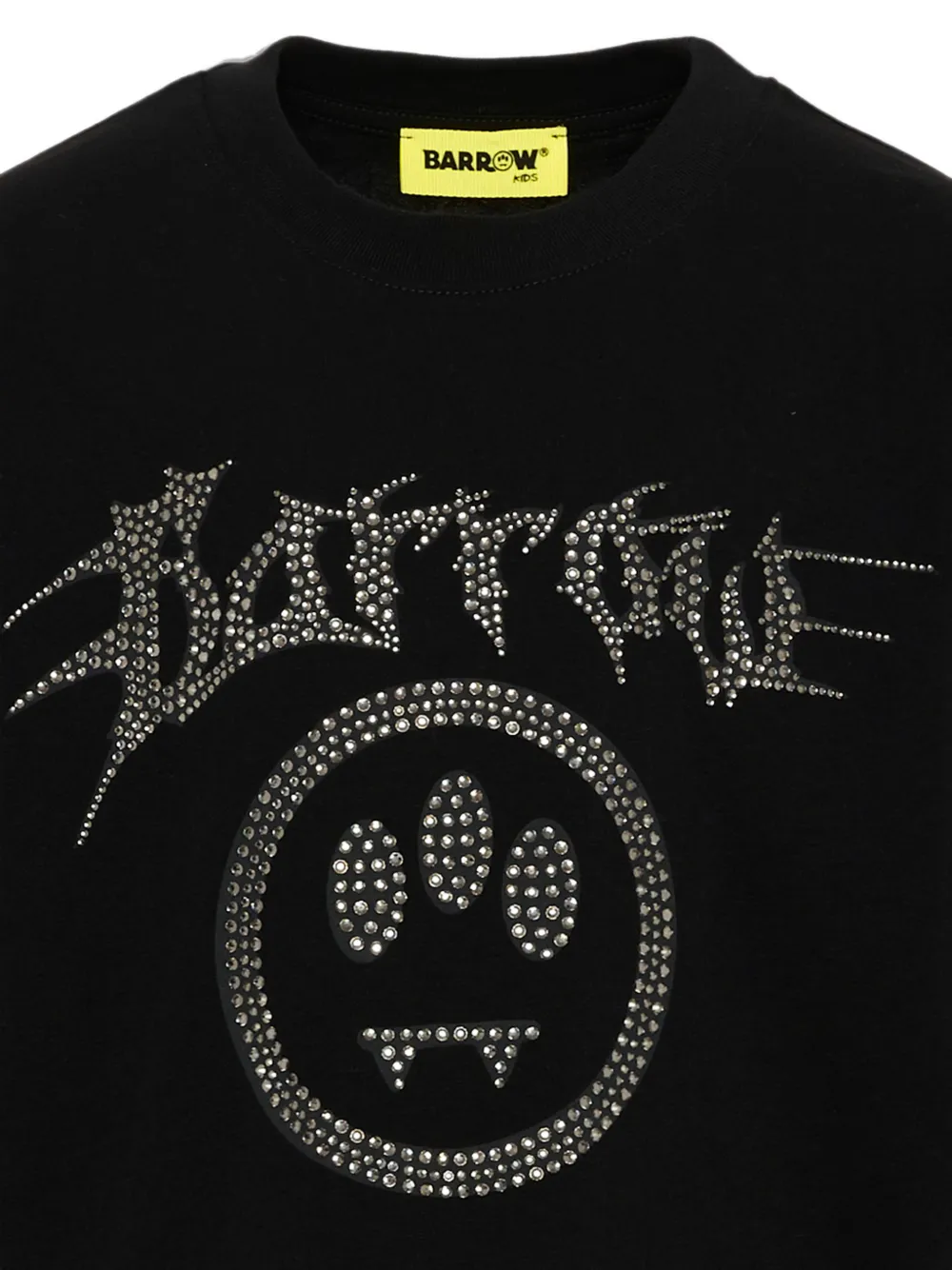 Barrow kids T-shirt verfraaid met stras Zwart