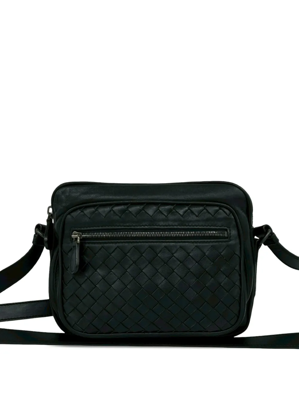 Bottega Veneta Pre-Owned 2012-2026 Nappa Intrecciato crossbody bag - Nero