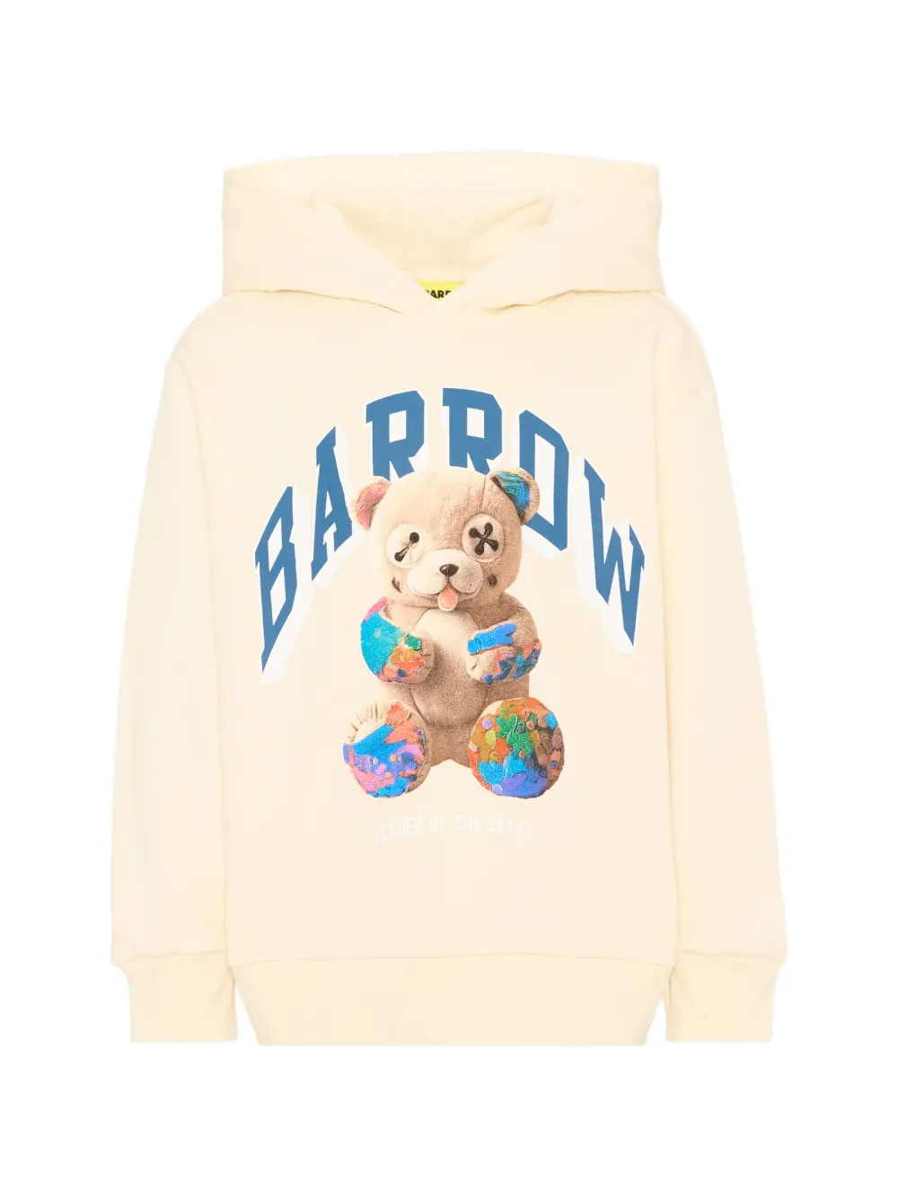 Barrow kids teddy-bear print hoodie - Toni neutri