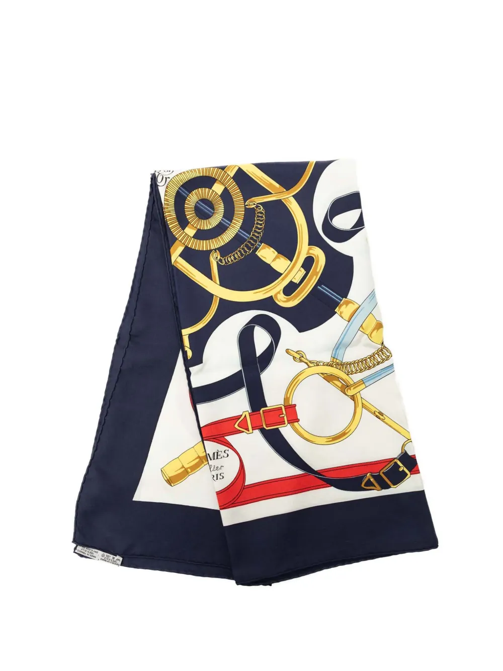 Hermès Pre-Owned 2000-2026 Eperon D or Seidenschal 90cm - Blau