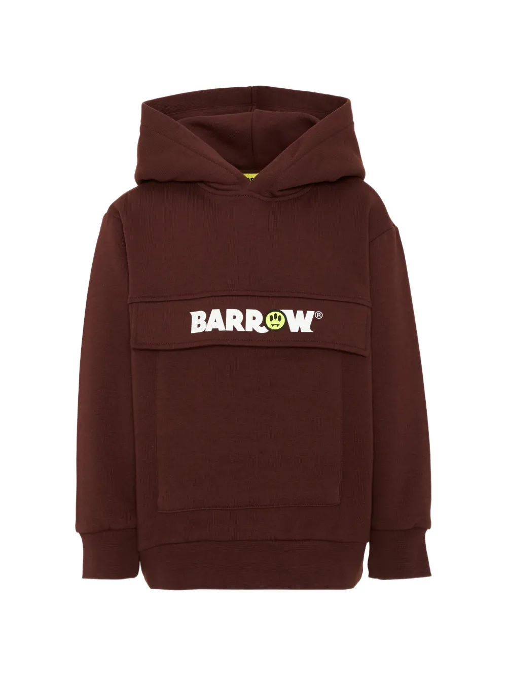 Barrow kids logo-print graphic-print hoodie - Marrone