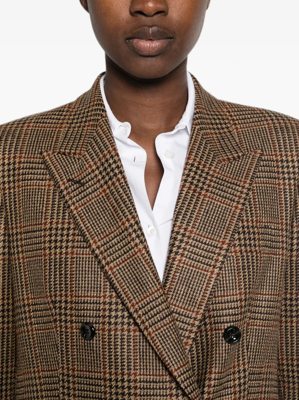 Tagliatore Prince of Wales Jasmine blazer Bruin