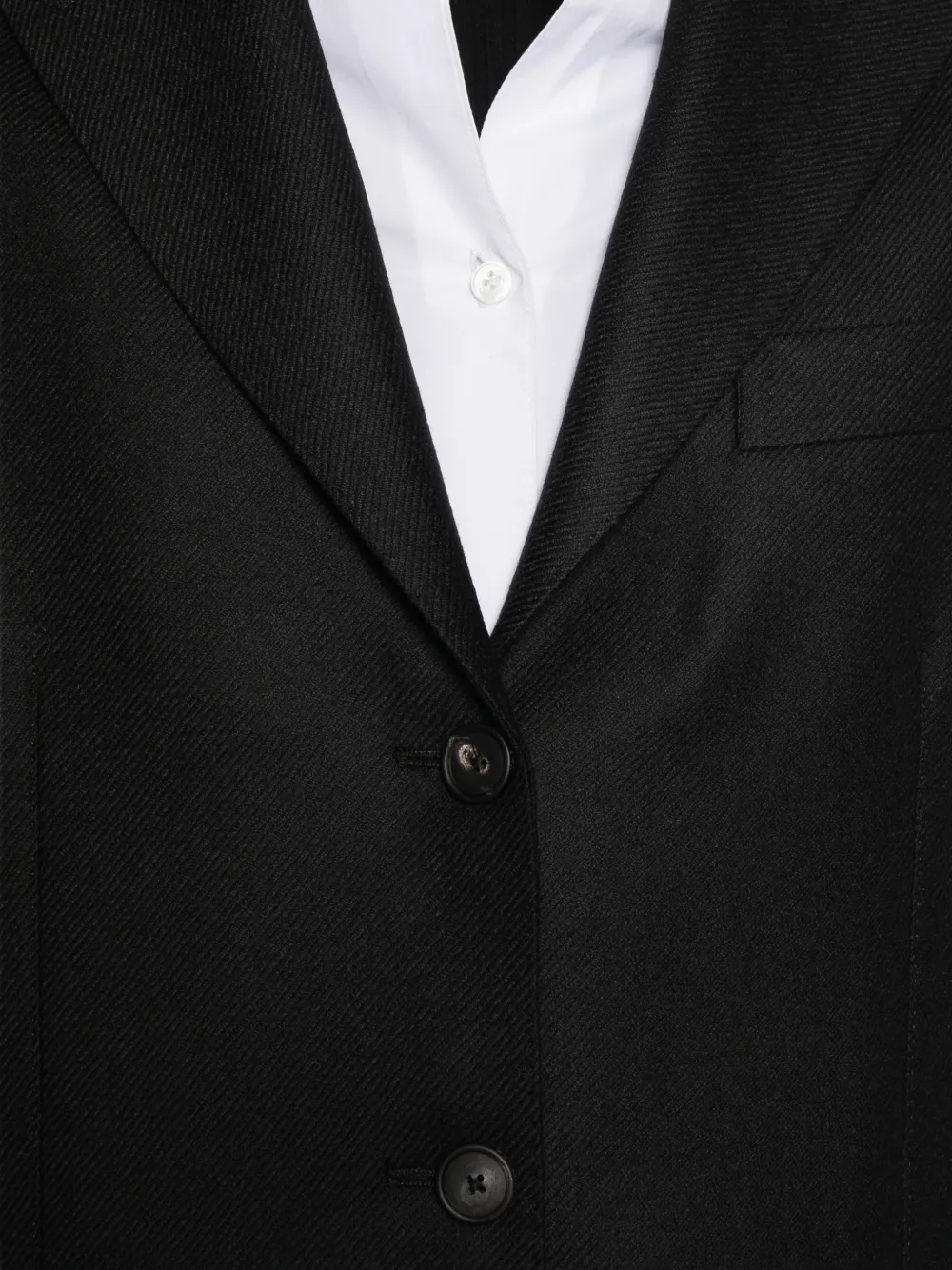 Tagliatore Blazer met enkele rij knopen Zwart