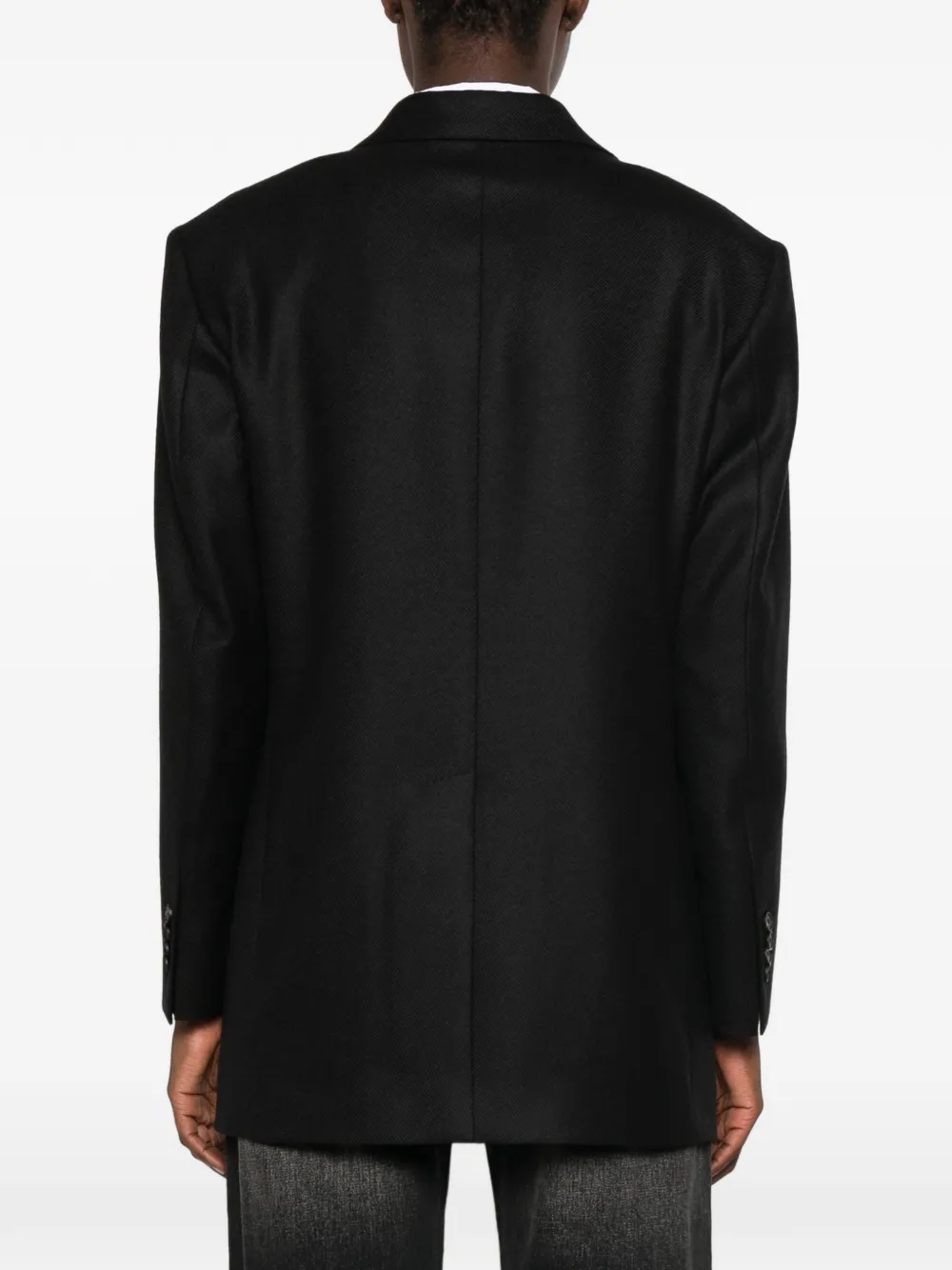 Tagliatore Blazer met enkele rij knopen Zwart