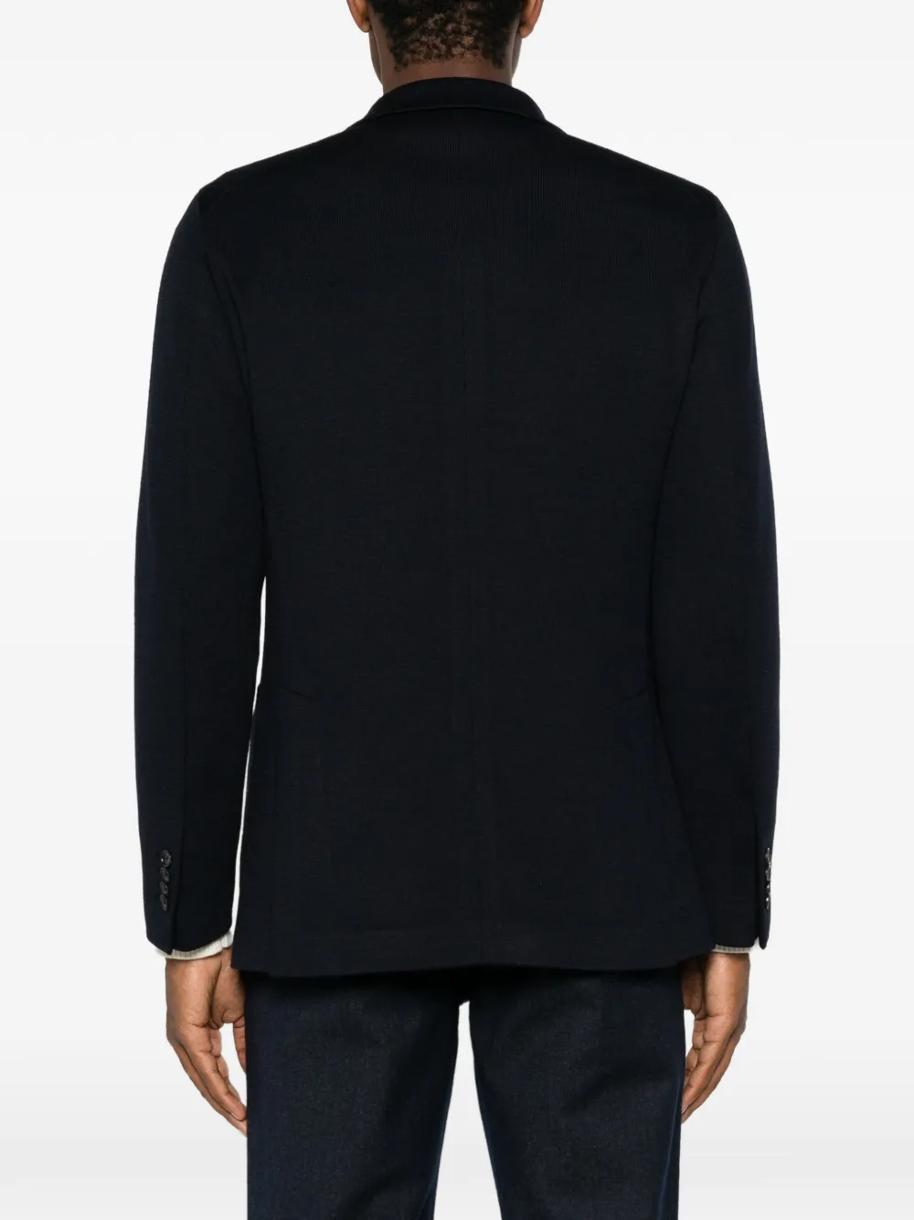 Tagliatore Blazer met enkele rij knopen en gekerfde revers Blauw