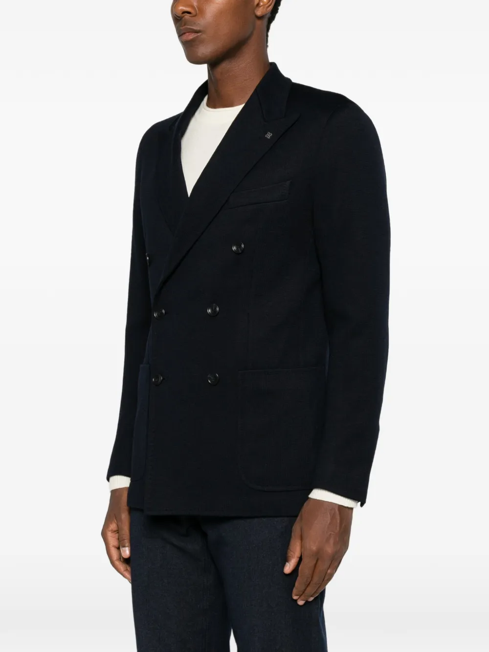 Tagliatore Blazer met dubbele rij knopen Blauw