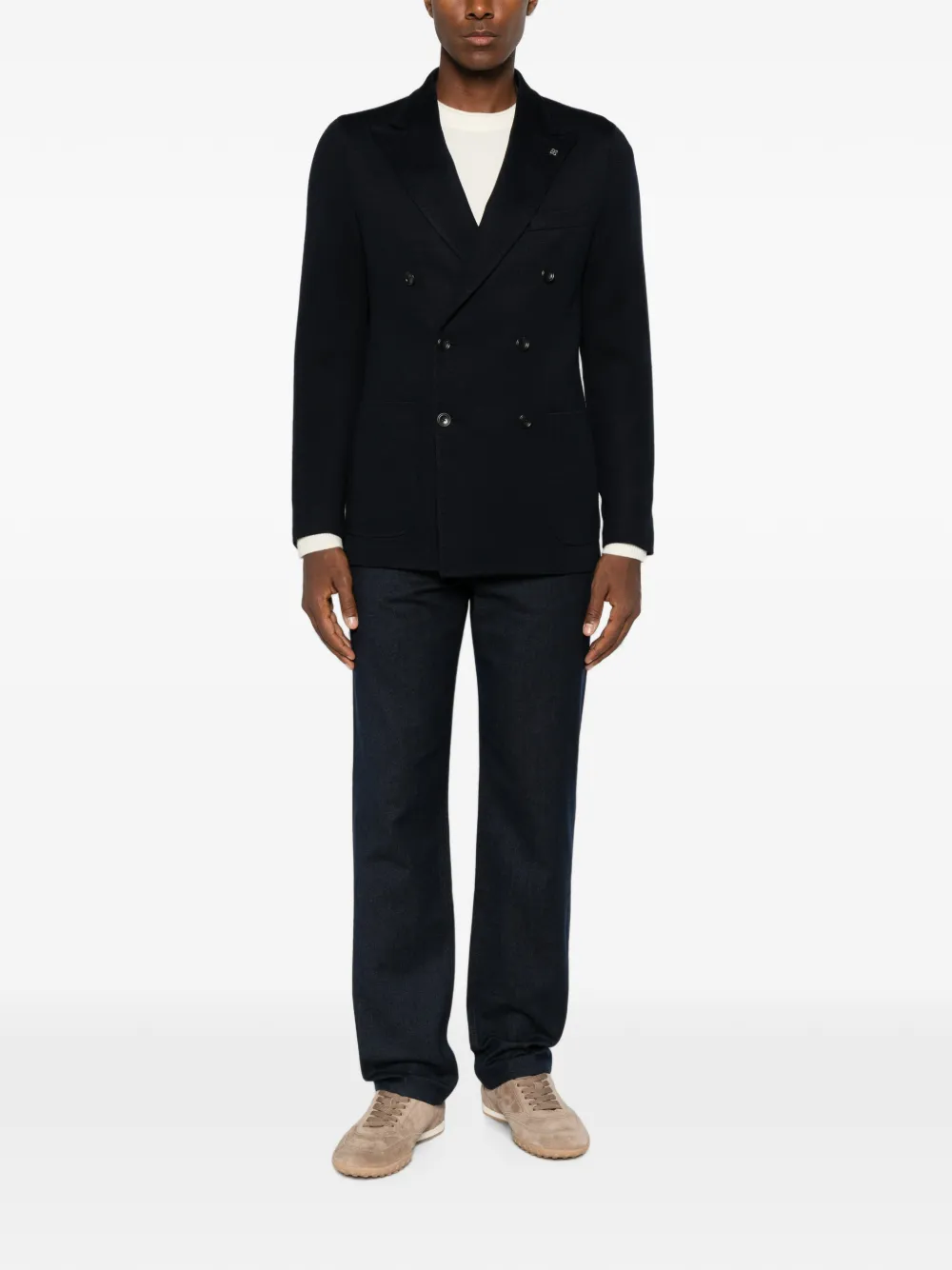 Tagliatore Blazer met dubbele rij knopen Blauw