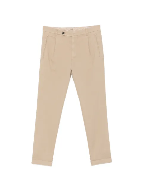 Berwich pleated straight-leg trousers