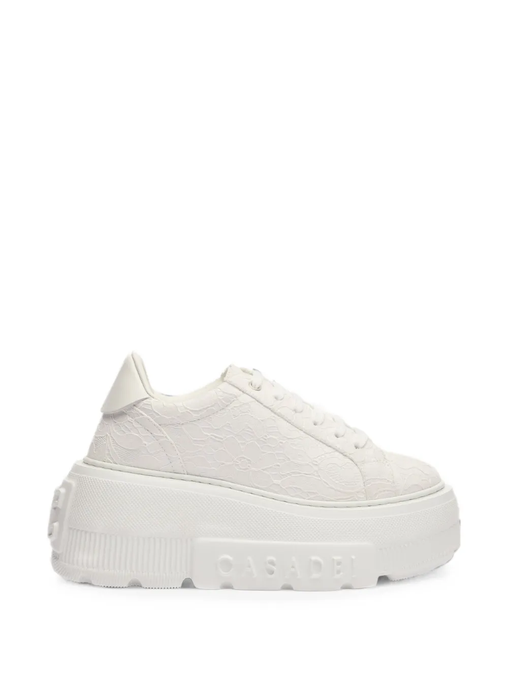 Casadei Liberty Nexus lace-appliqué sneakers - White