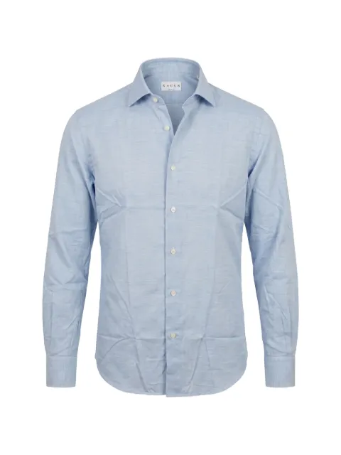 Xacus spread-collar long-sleeve shirt