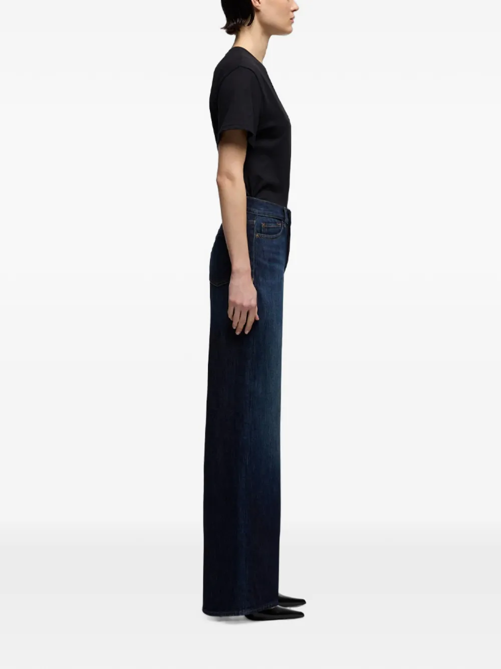 7 For All Mankind wide-leg jeans Blauw