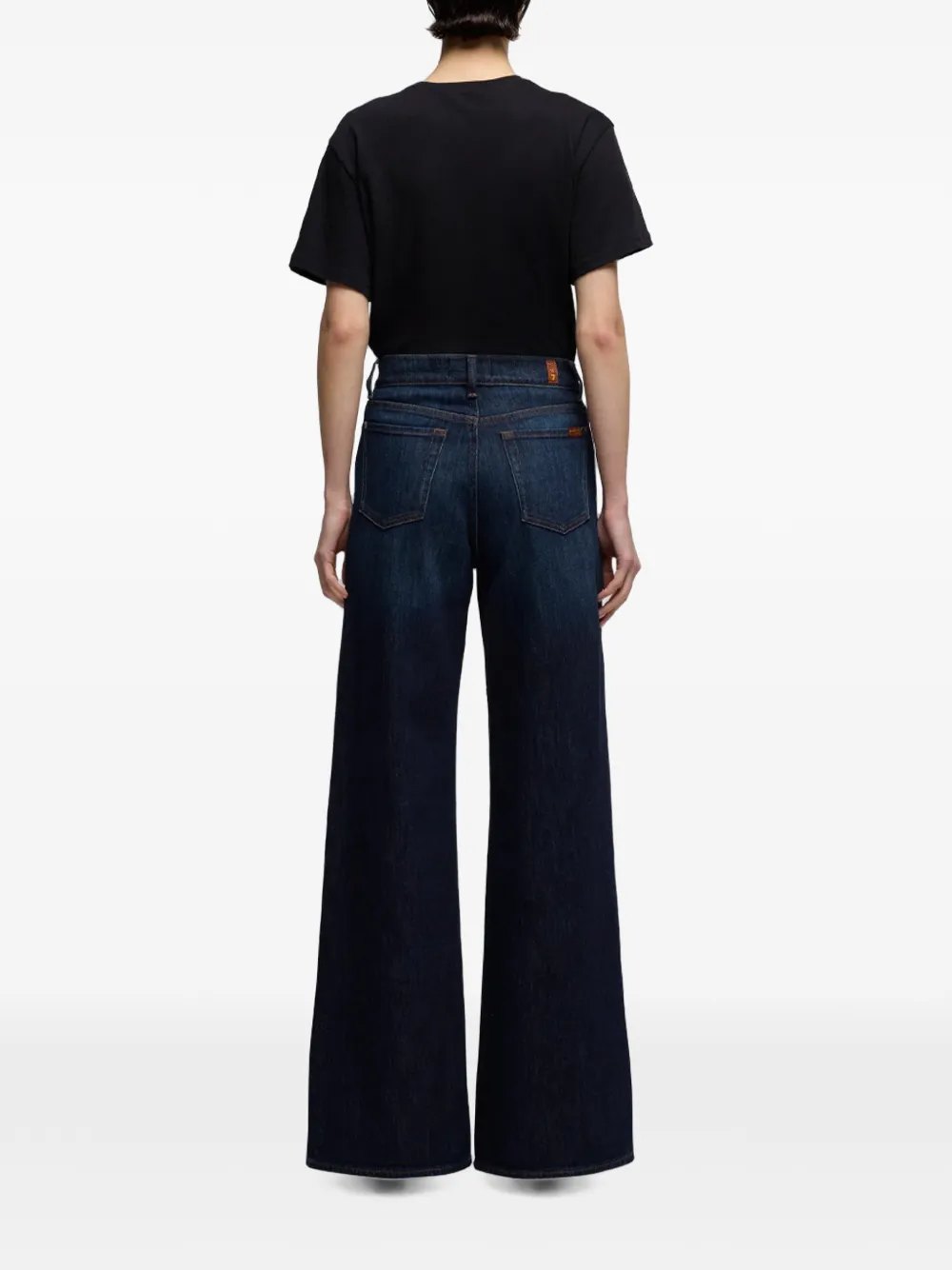 7 For All Mankind wide-leg jeans Blauw