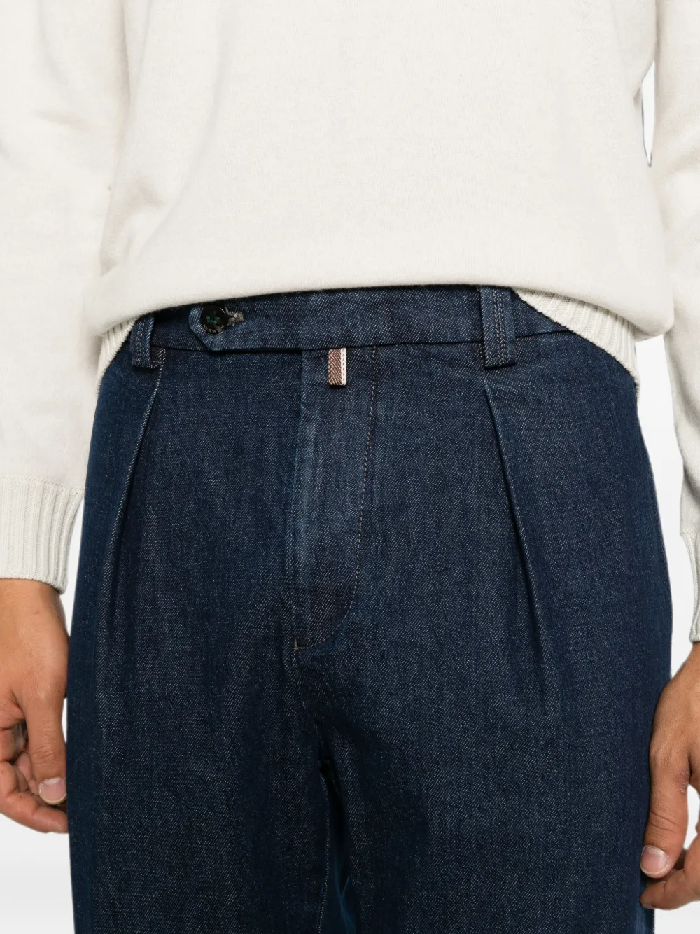 Berwich John plooibroek met omslag Blauw