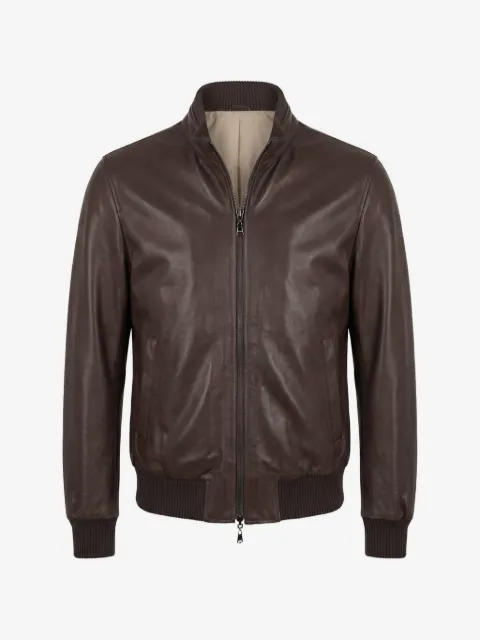 Arte Antwerp zip-up leather jacket