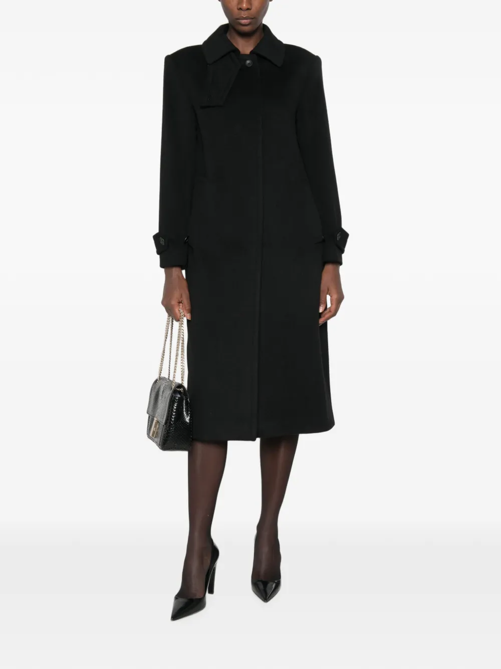 Tagliatore Bethany jas met knoopsluiting Zwart