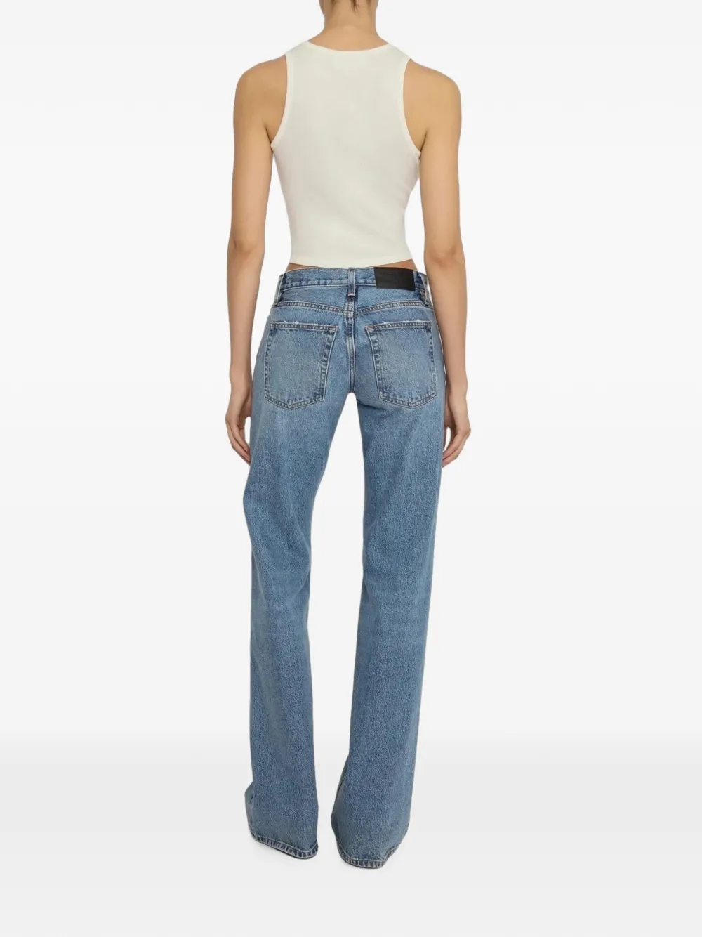FRAME The Gray low-waist jeans Blauw