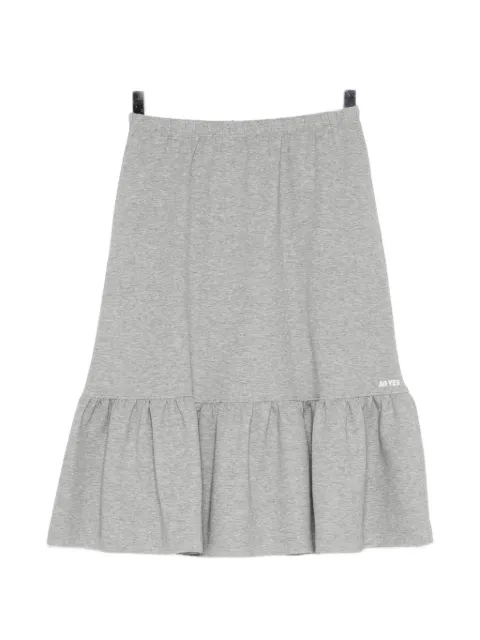 AO YES ruffled jersey skirt