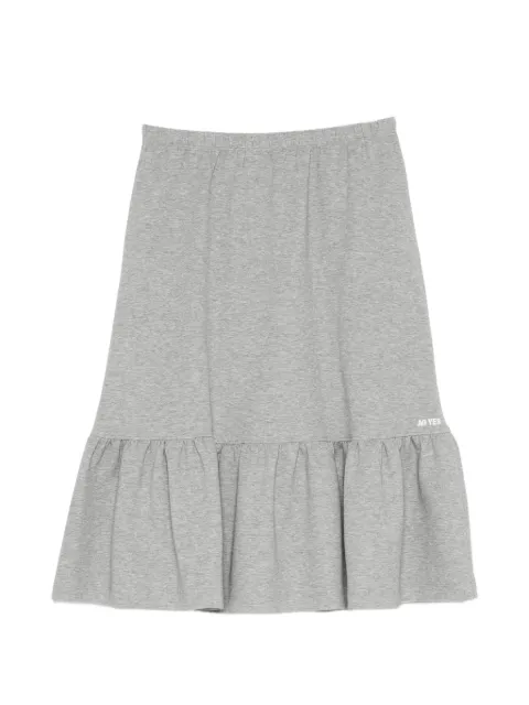 AO YES ruffled jersey skirt