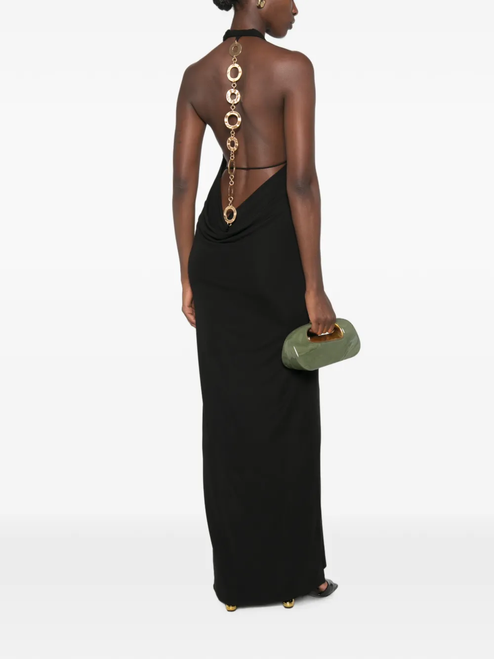 Cult Gaia Siena sleeveless maxi dress Zwart