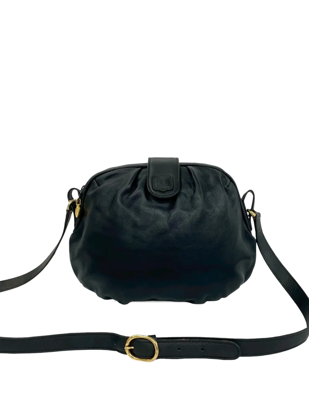 Celine Pre-Owned 1980-2000 Leather crossbody bag - Black