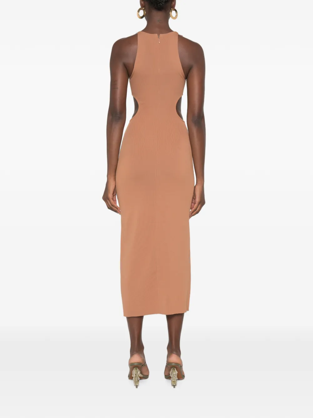 Cult Gaia Cypress gebreide jurk Bruin