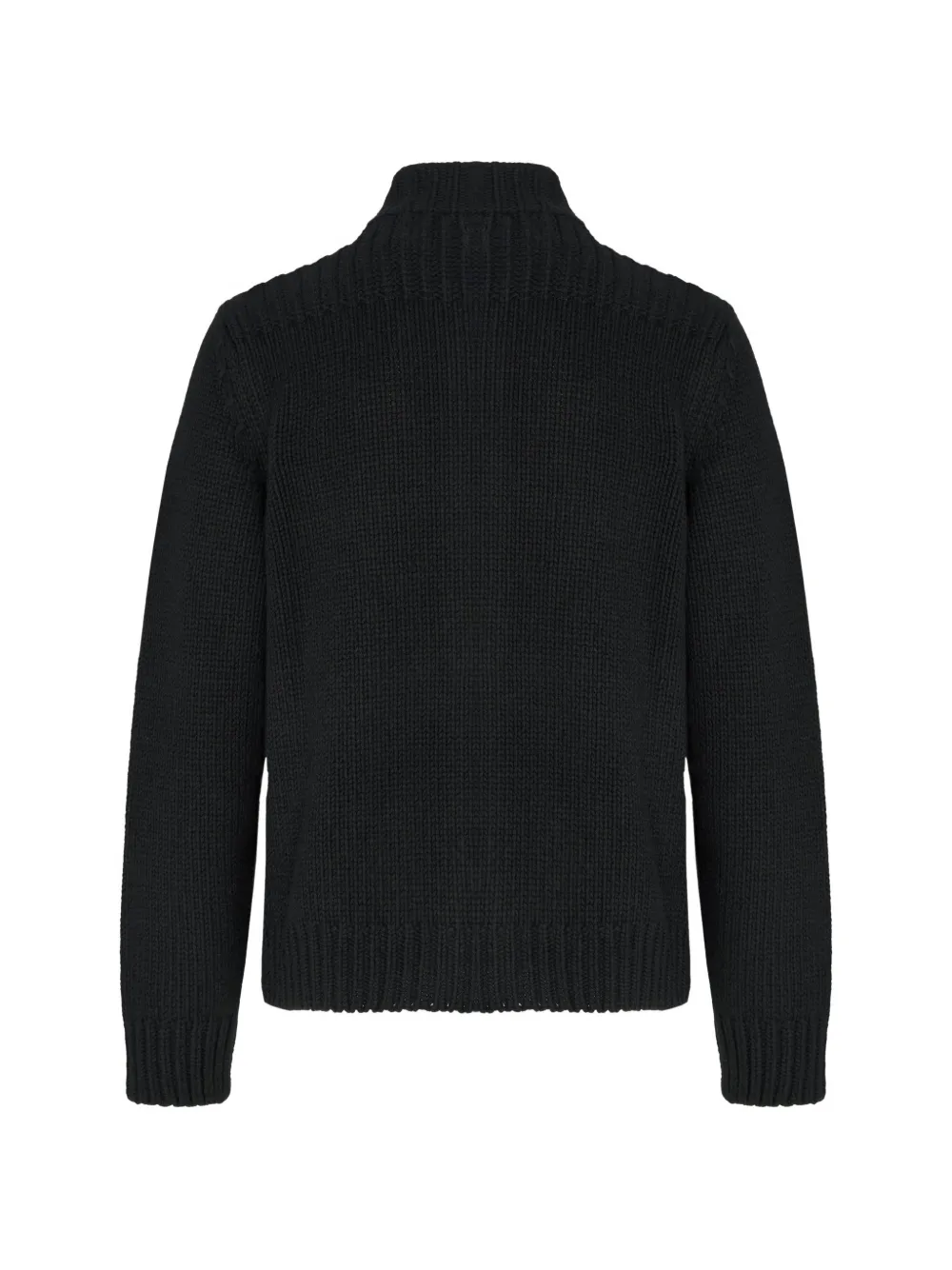 C.P. Company lambswool Lens button sweater Zwart