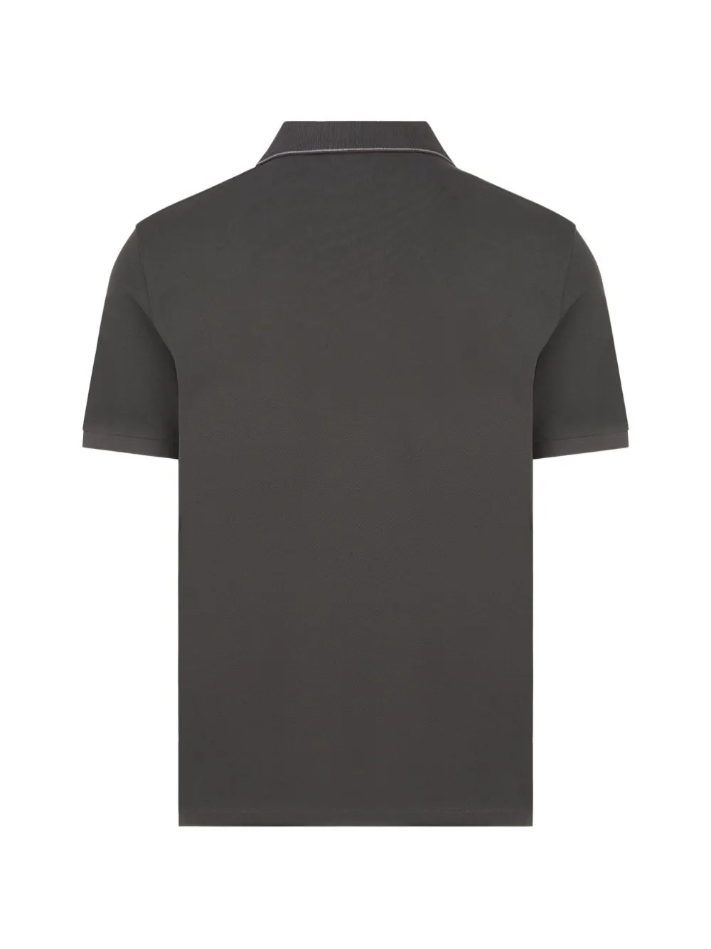 C.P. Company logo-patch tipped polo shirt Grijs