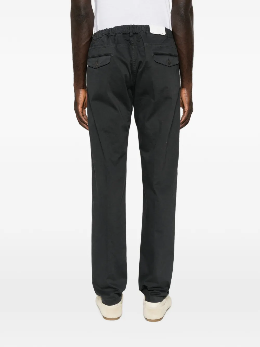 Eleventy Straight broek met trekkoord Grijs
