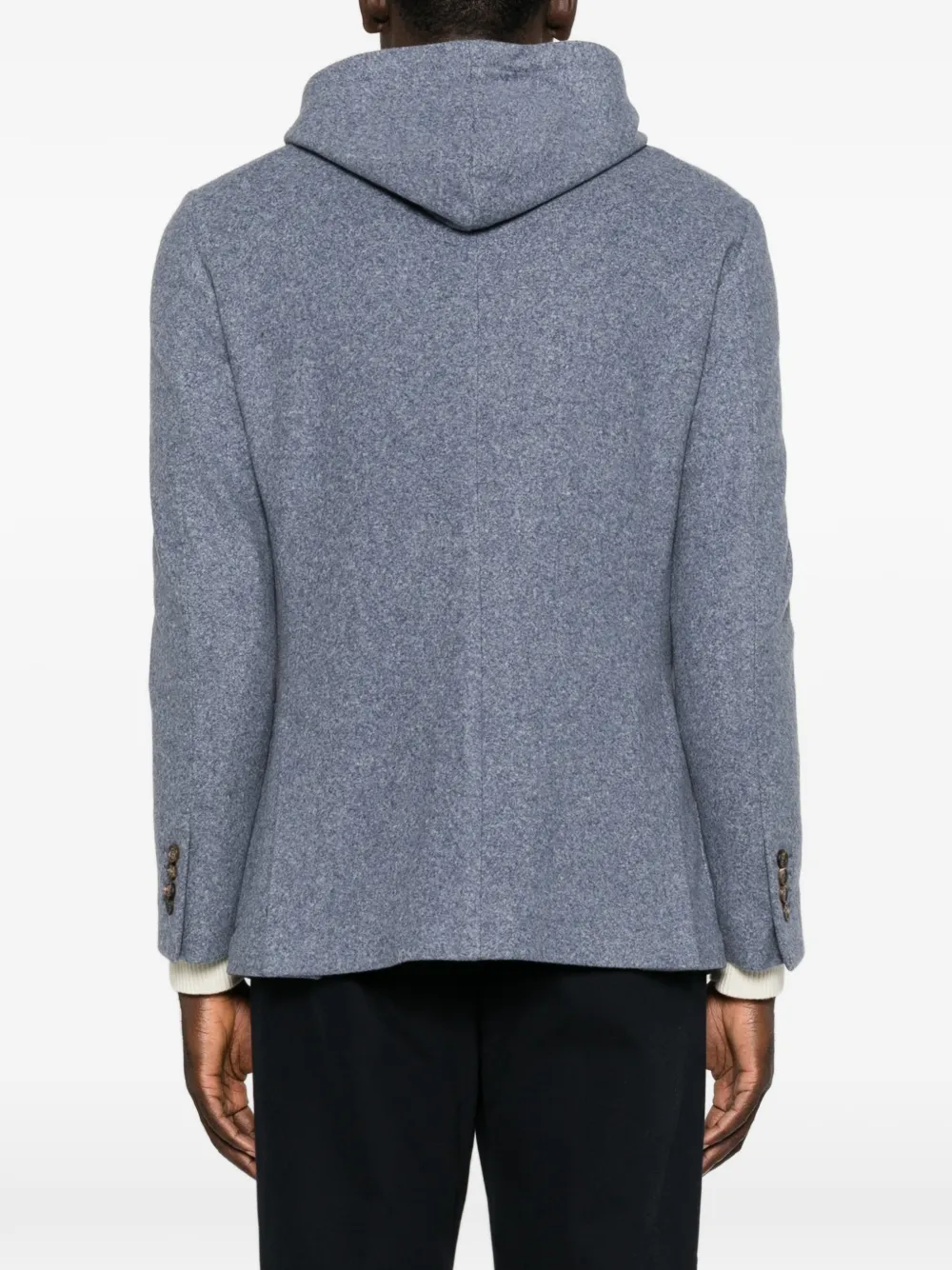 Eleventy Jack met capuchon Blauw