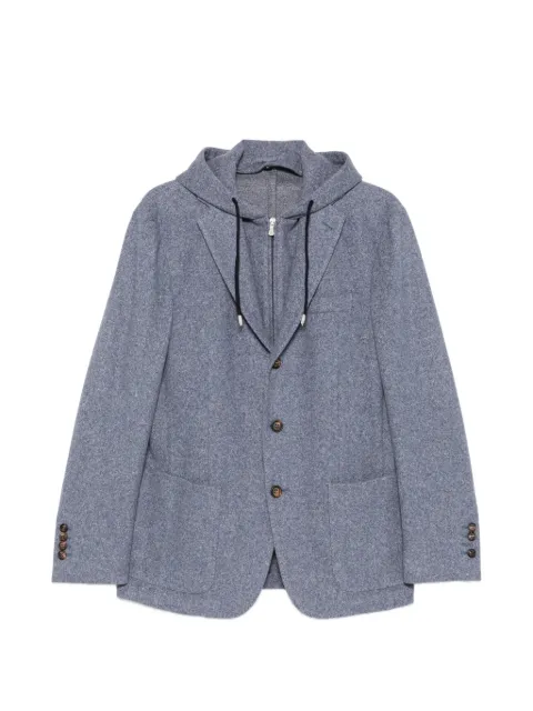 Eleventy layered-effect hooded jacket