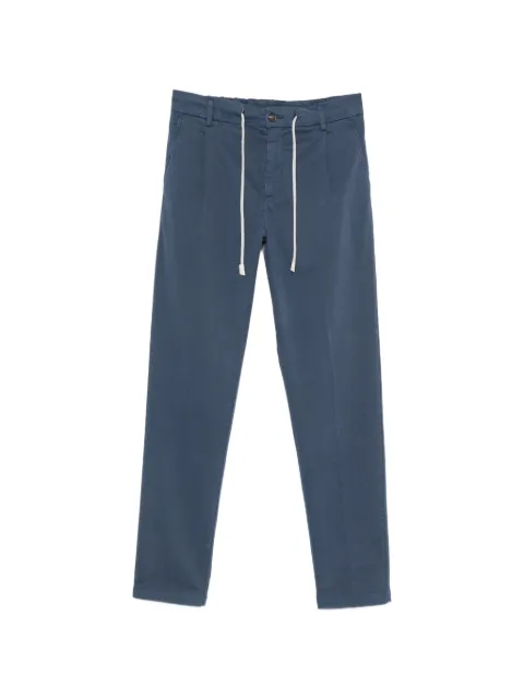 Eleventy drawstring-fastening straight-leg trousers