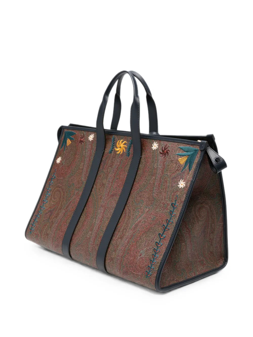 ETRO Shopper met geborduurd paisley Beige