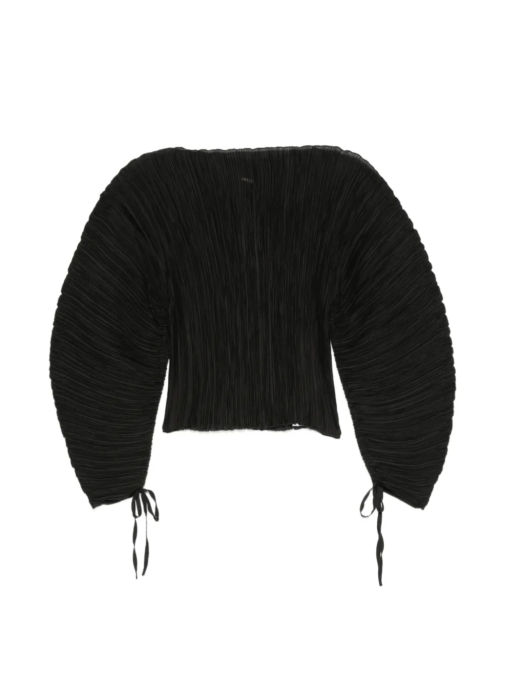 Cult Gaia Bega top met ballonmouwen en plissé-effect Zwart