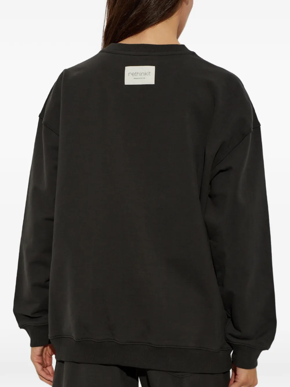 Rethinkit Studios Logo-embroidered Sweatshirt In Black