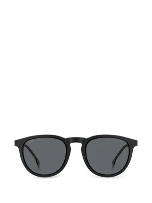 Giorgio Armani ラウンドフレーム サングラス | ブラック | FARFETCH JP