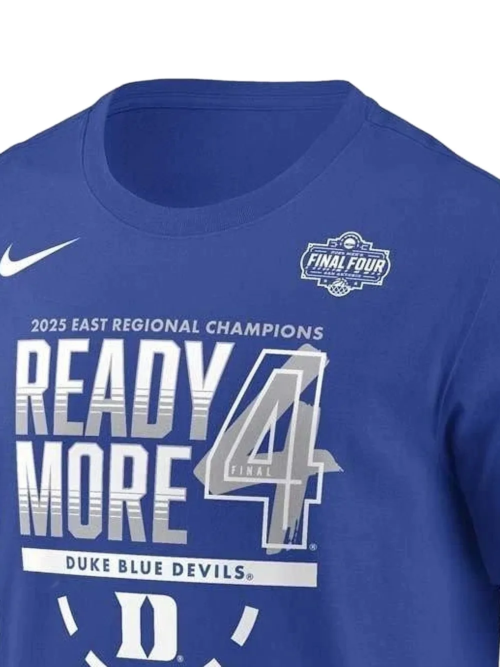 Nike Duke Blue Devils T-shirt met grafische print Blauw