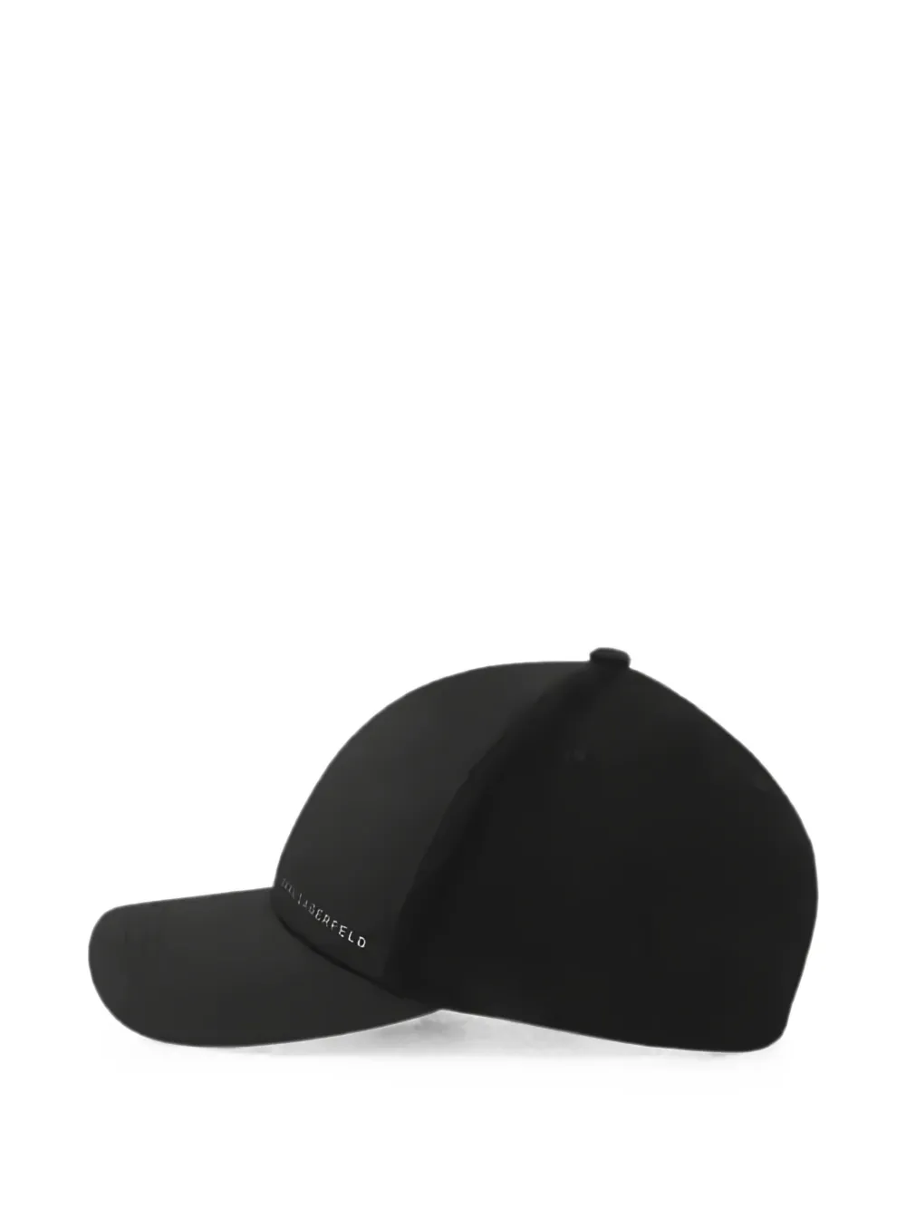 Karl Lagerfeld logo-print Cotton Baseball Cap | ブラック | FARFETCH JP