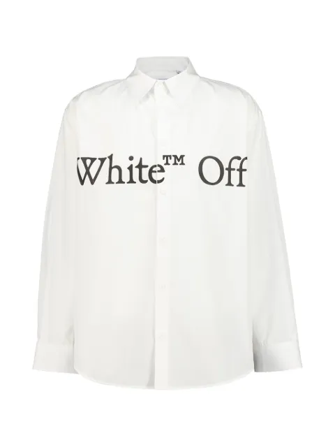 Off-White Bookish logo-print shirt